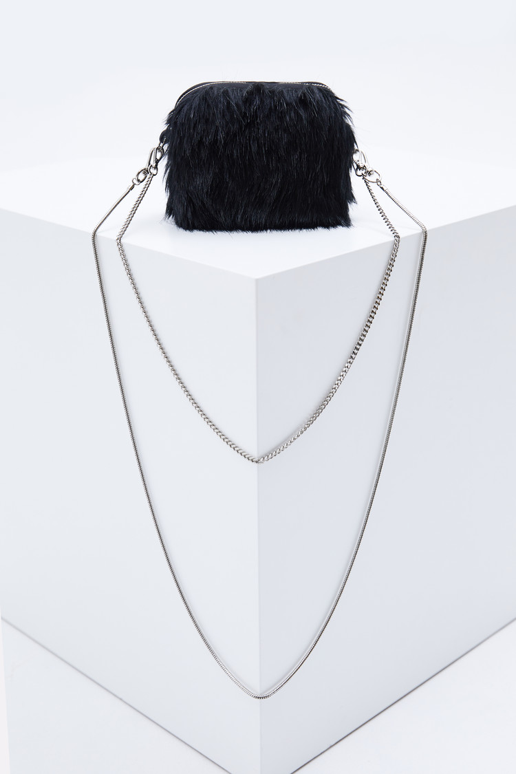 유킴 Mini Fur Chain Bag in black( 5차 리오더 *12/8 발송예정 ) - 위시버킷