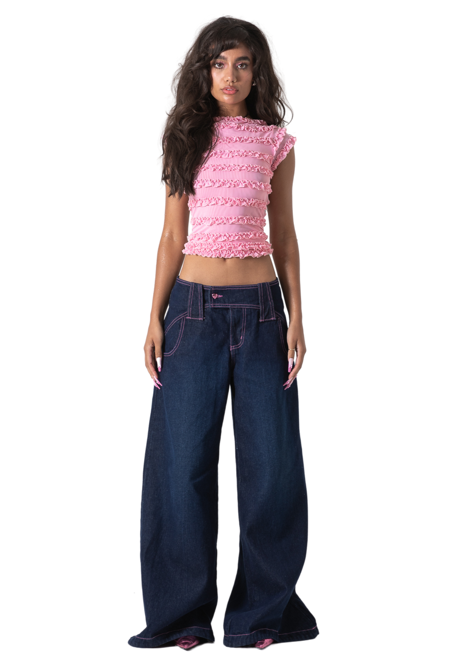 바이밤비 BARBIE JEAN - DARK - L - 위시버킷