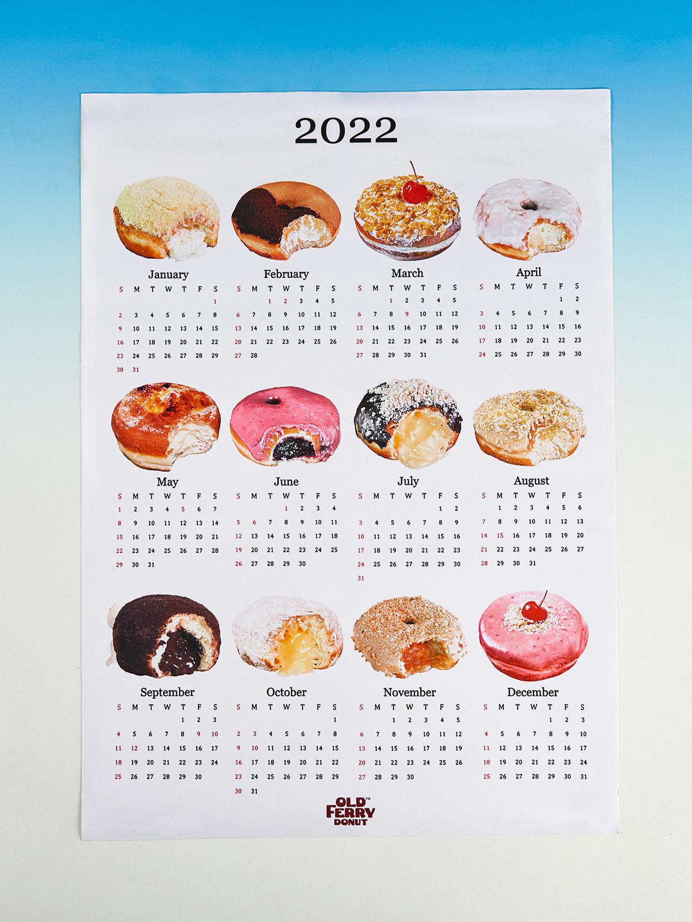 나이스웨더 [Grace Of Good] OLD FERRY DONUT CALENDAR L 위시버킷