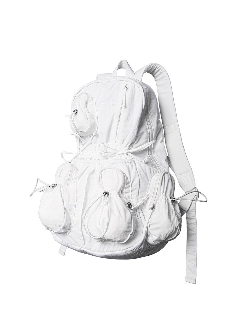 우화 우화 Oo POCKET STRING BACK PACK WHITE - 위시버킷