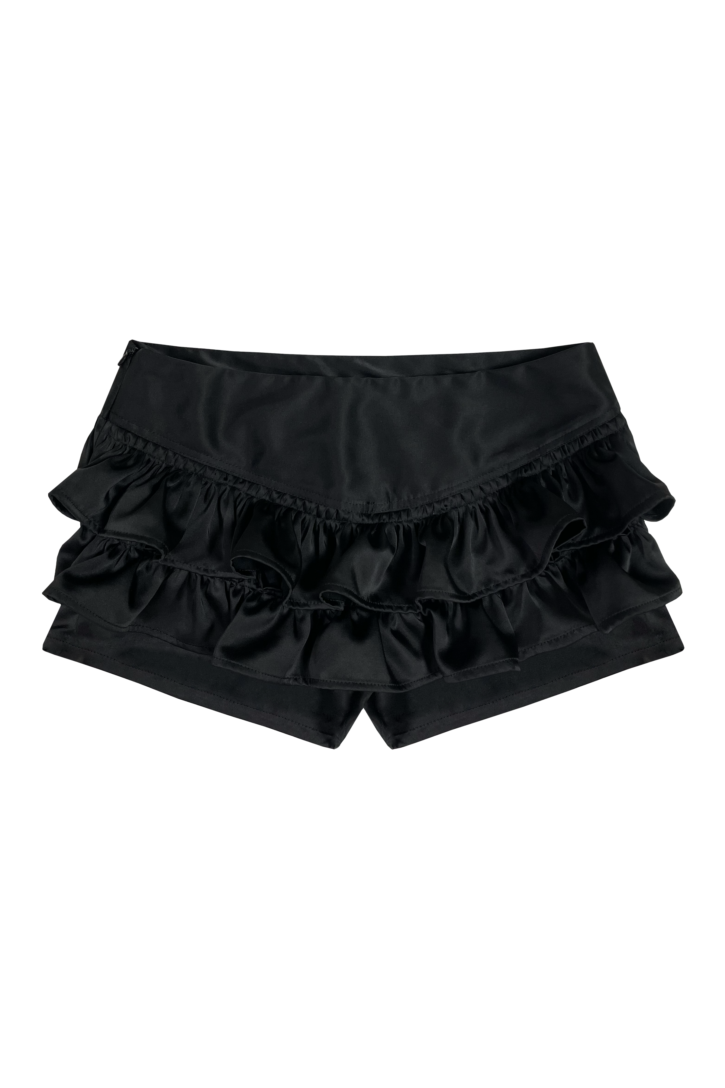 체메씨 [3/4 출고] FRILL MICRO PANTS (BLACK) - 위시버킷