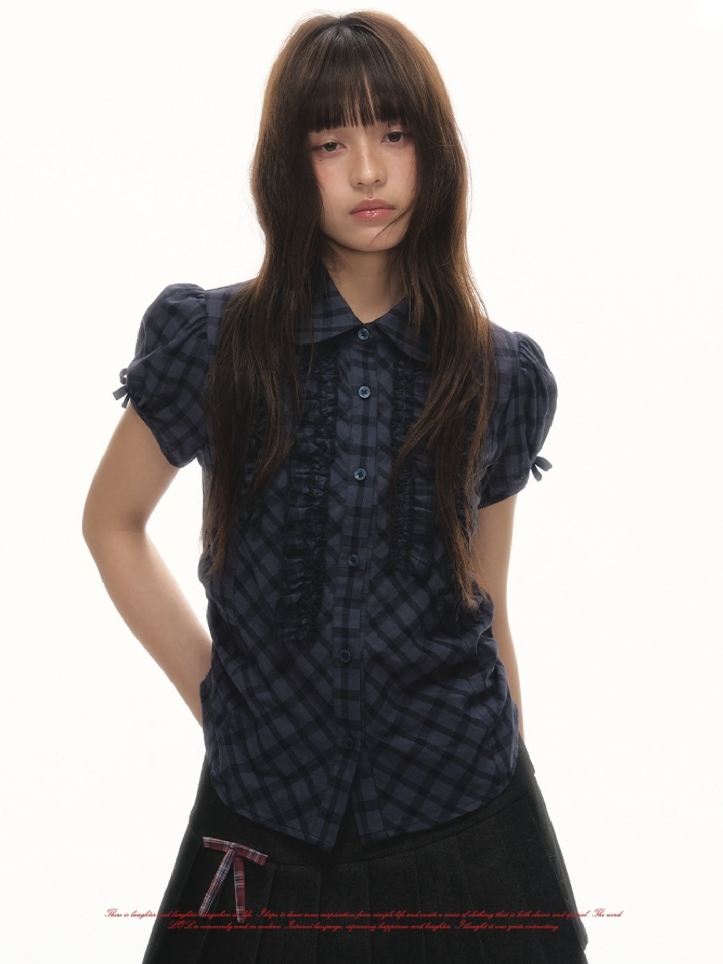 【新品】RosyMonster petal melow frill shirt 新品】RosyMonster petal melow frill shirt