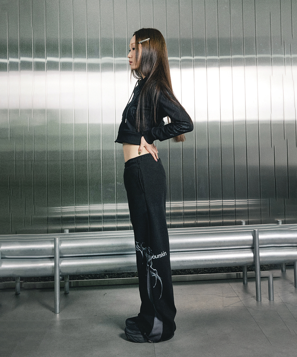 허그유어스킨 Zipper incision jogger pants - 위시버킷