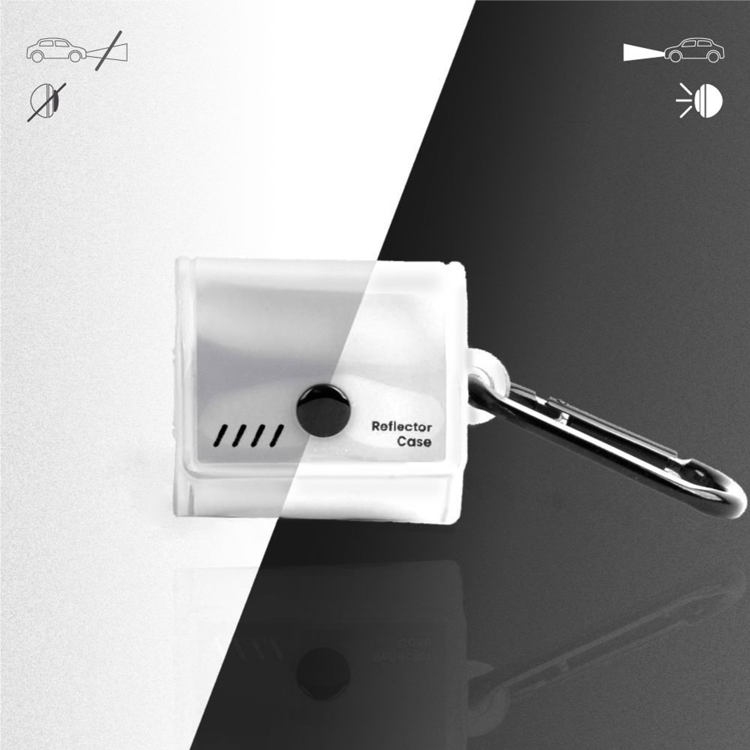 reflector airpods 3rd gen case white silver 