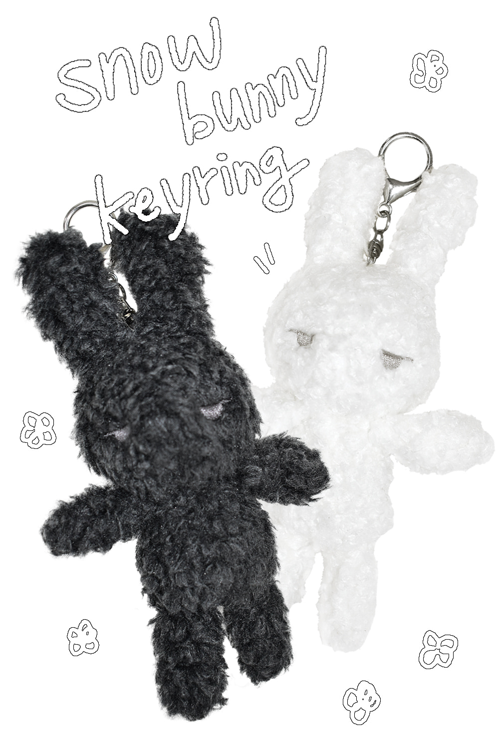 아쿠비클럽 snow bunny keyring (2colors) - 위시버킷