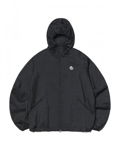 노매뉴얼 TRANSLUCENT HOODED JACKET - BLACK - 위시버킷