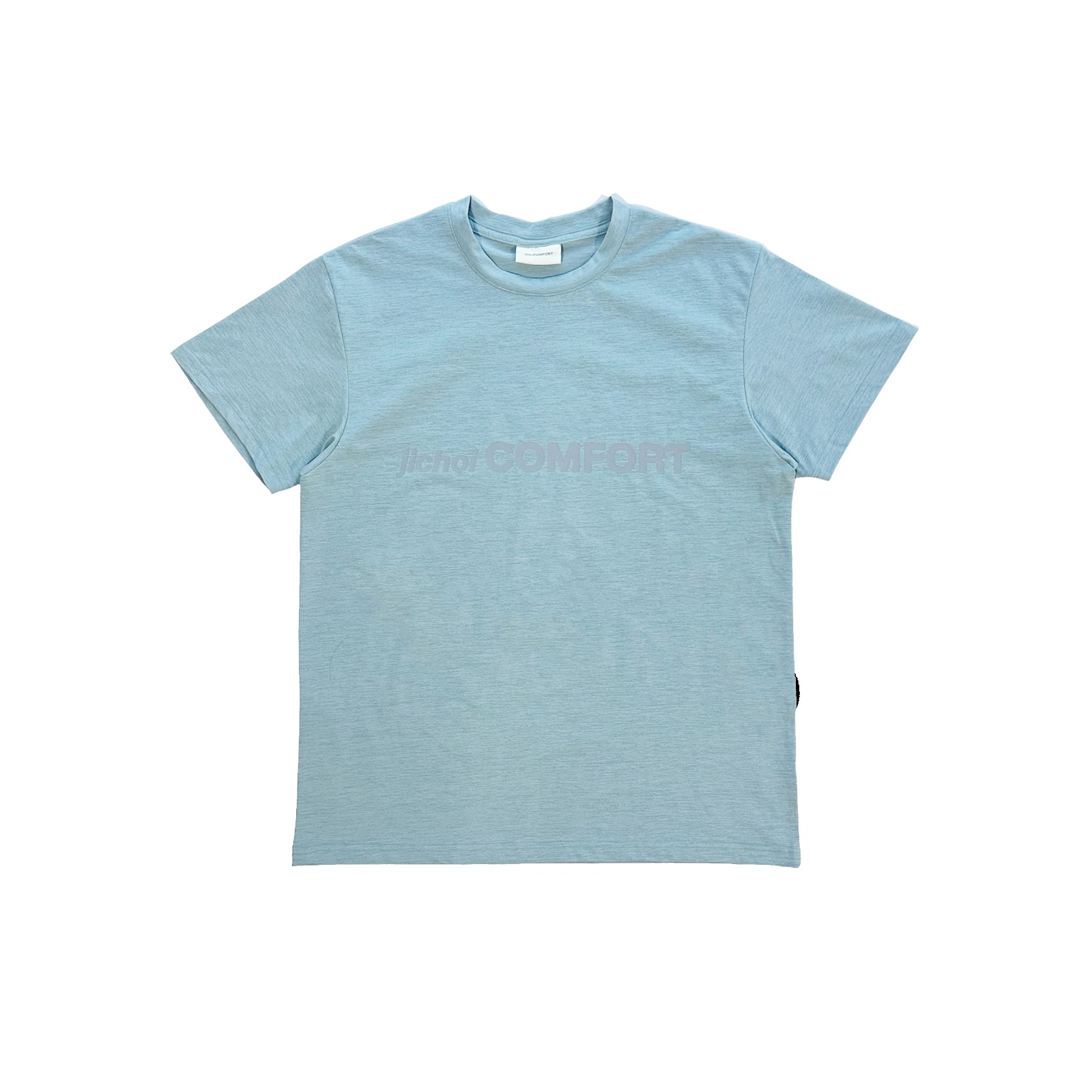 【JICHOI COMFORT】24-003 LOGO T-SHIRT (STONE BLUE) 지초이 24-003 LOGO T-SHIRT (STONE BLUE) - 위시버킷