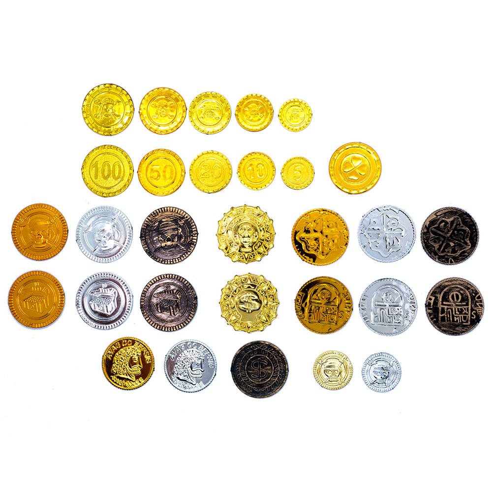 이세계 상인 플라스틱 코인 8종 / 보드게임부품, 동전마커, 해적코인 - 위시버킷