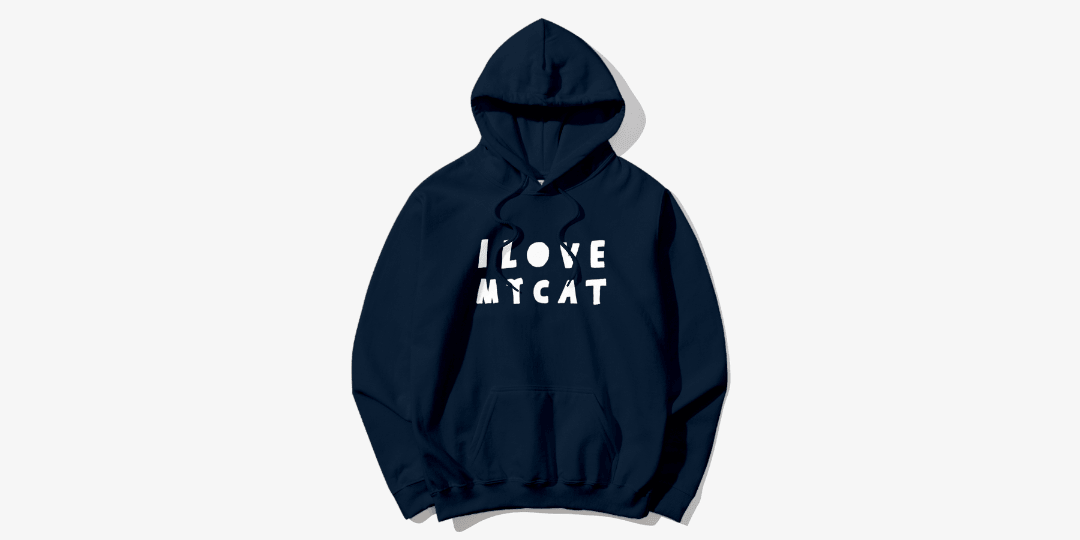 빵이 문구 I love my cat hoodie 위시버킷