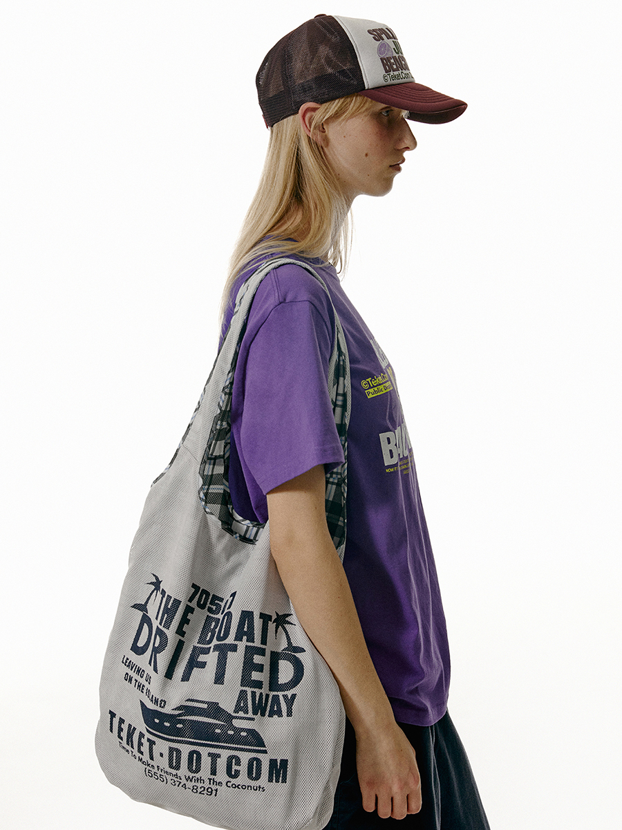 ショルダーバッグ teket Boat Reversible Mesh Bag 5FT2261 teket Boat Reversible Mesh Bag 5FT2261 (teket/ショルダー