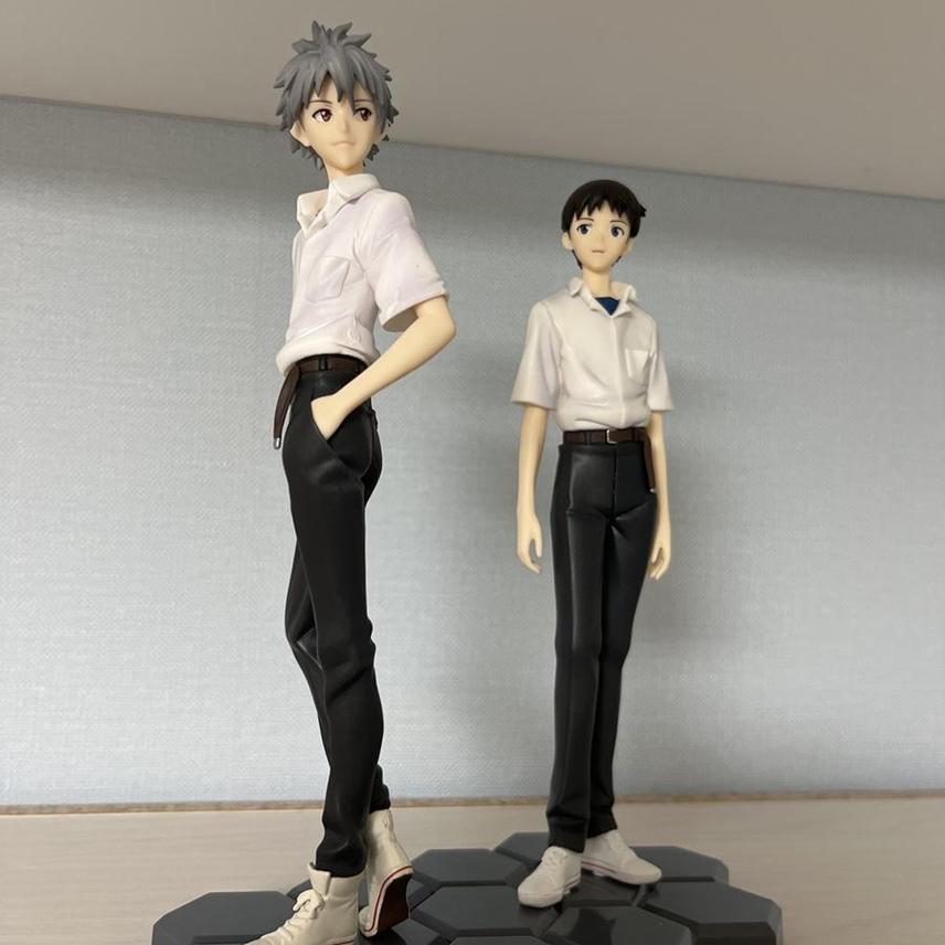에반게리온 신지 카오루 교복 피규어 이미지
