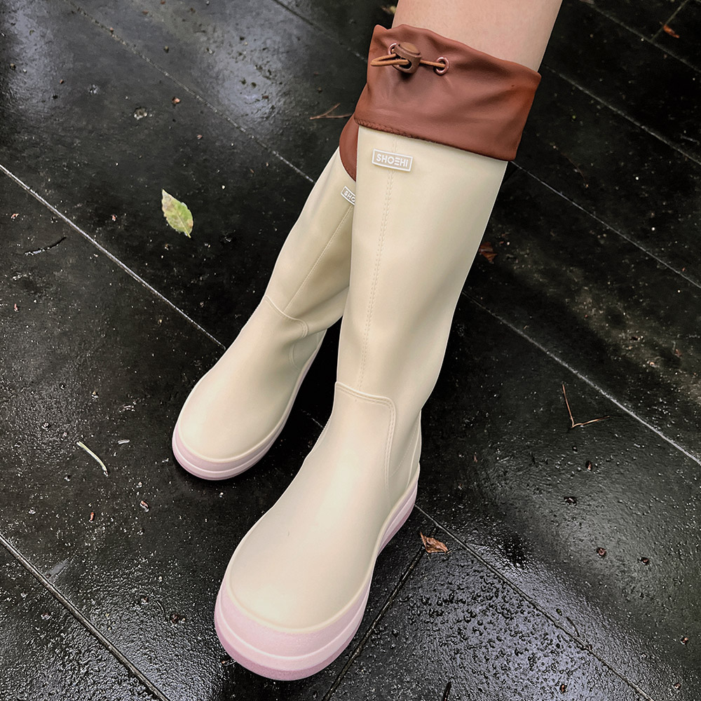 슈하이 Risa String Middle Rain Boots_R0009(3Colors) - 위시버킷