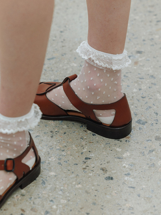 시엔느 Sienne Lace Socks (Cream) 위시버킷