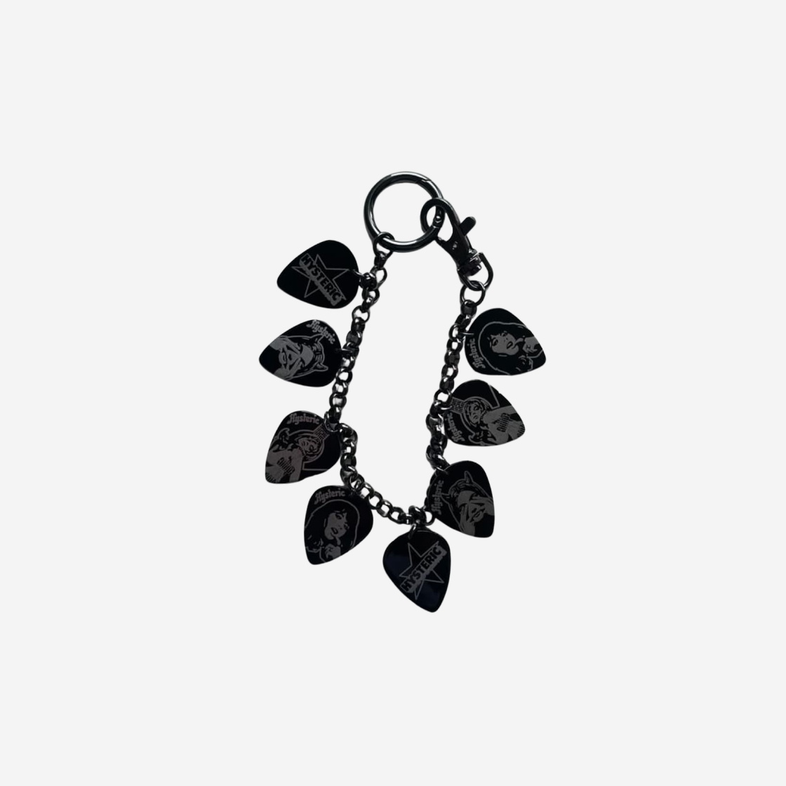 ブレスレット [Hysteric]Glamour Hysteric Acrylic Keyring Black 히스테릭 글래머 Hysteric Glamour Hysteric Black Acrylic key