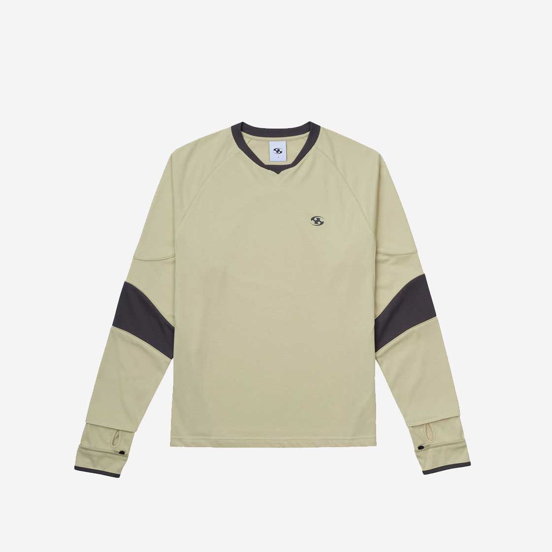산산기어 Sansan Gear Piping Block Long Sleeves Yellow - 위시버킷