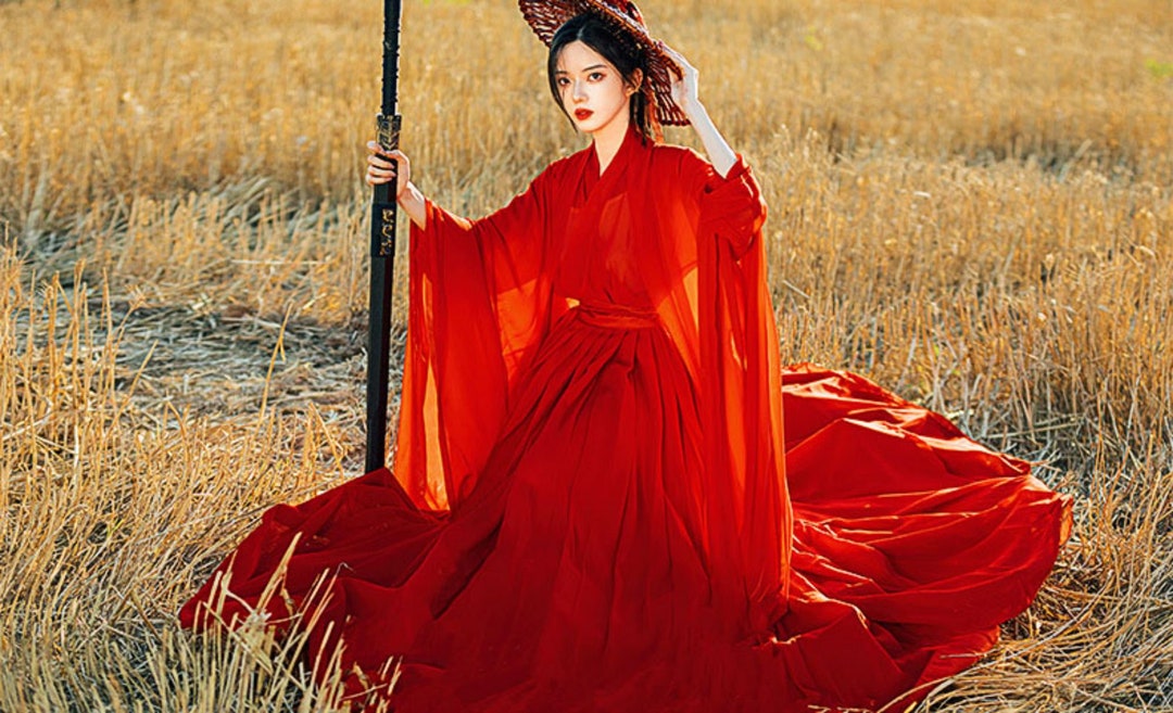 KANMANDLANDSHOP Wei, Jin Dynasties Beautiful Woman Hanfu Clothing ...