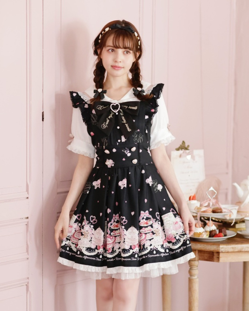 리즈리사 LIZ LISA 리즈리사 Many Hearts Afternoontea 무늬 원피스