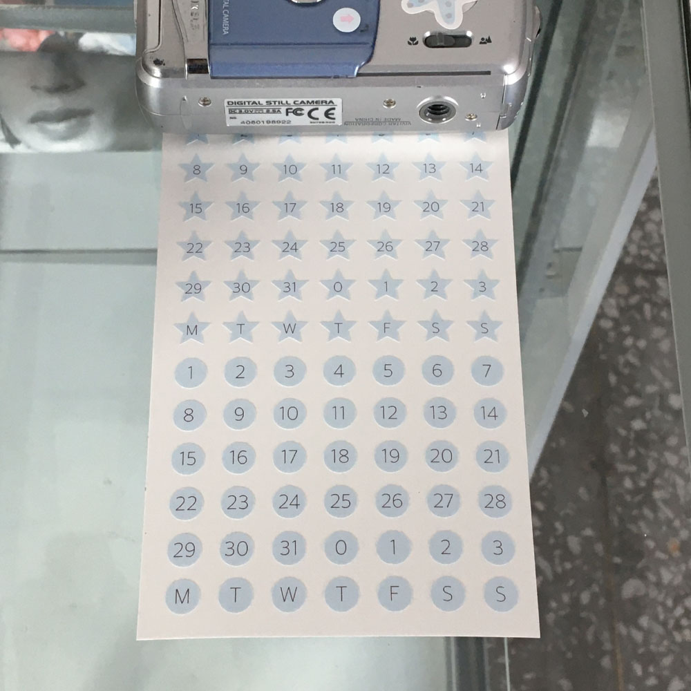 트러스트마이바이브 star numbering sticker (2type) - 위시버킷