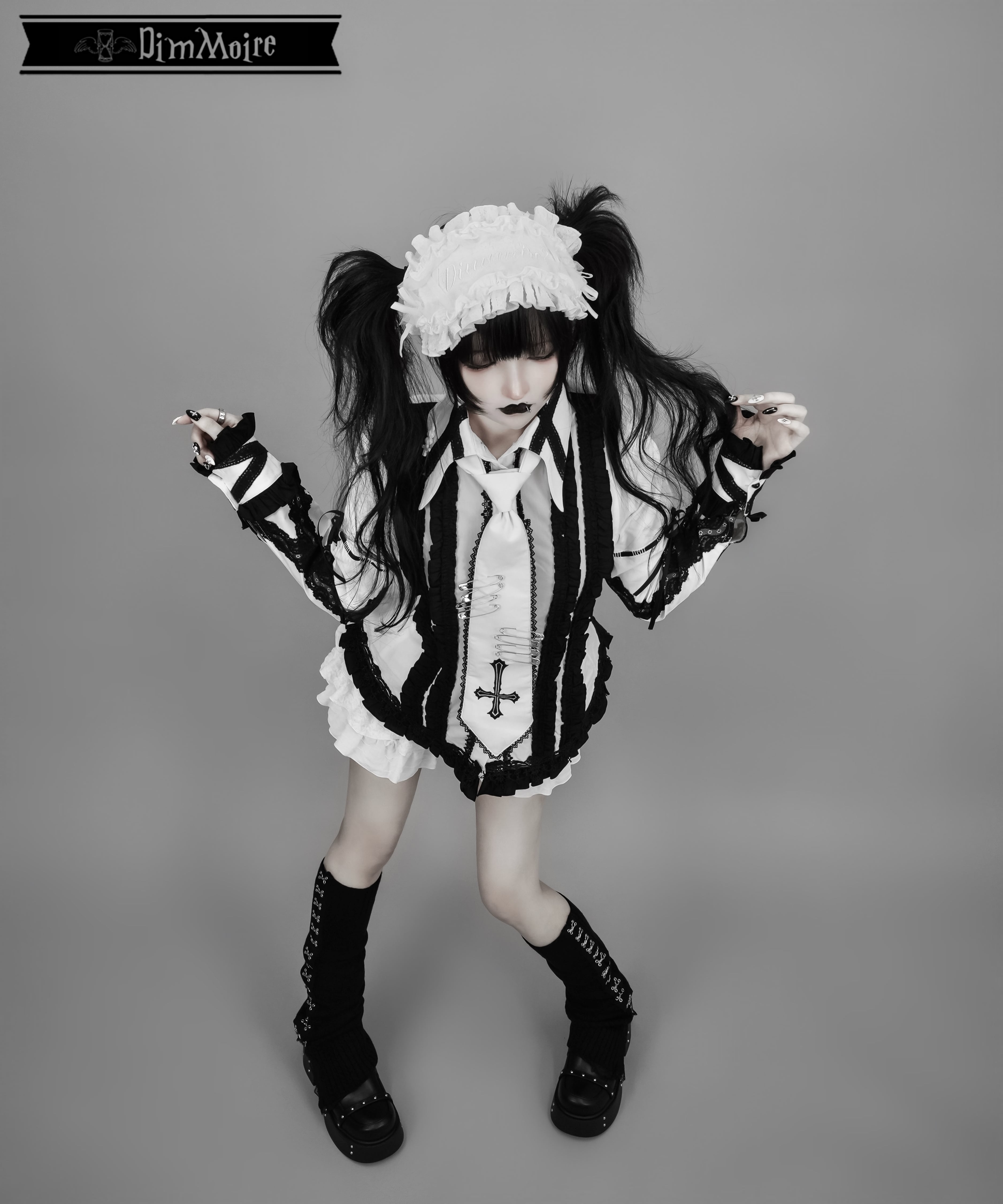딤모아르 [DimMoire] Gothic Academy Blouse - 위시버킷