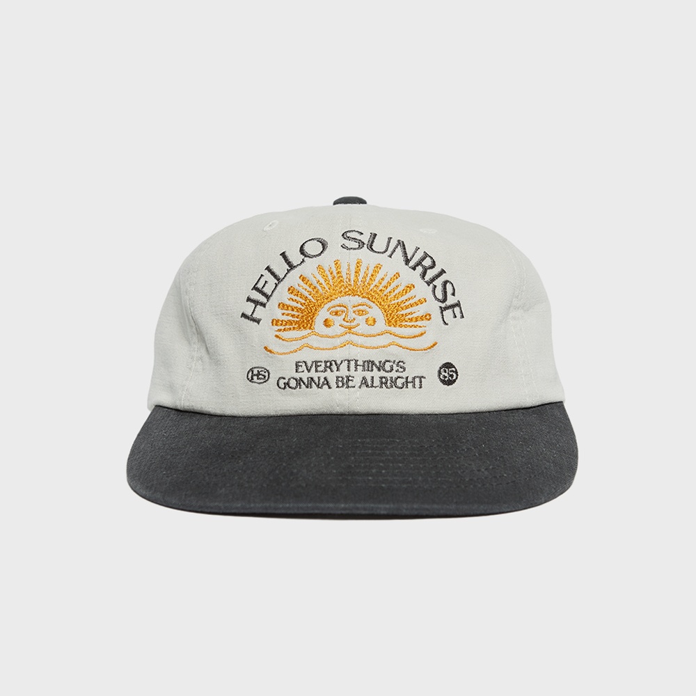 ハローサンライズ Washed HS Arch Logo 6Panel CapNavyOrange MUSINSA公式 | HELLO SUNRISE Washed HS Arch Logo 6Panel