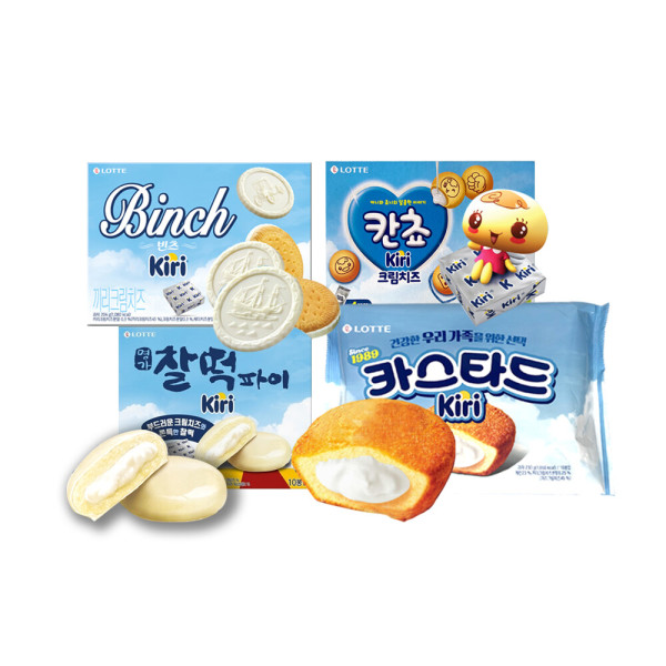 지마켓 롯데제과 x 끼리크림치즈 콜라보 한정판 과자 4종 골라담기 카스타드 빈츠 칸쵸 찰떡파이 - 위시버킷
