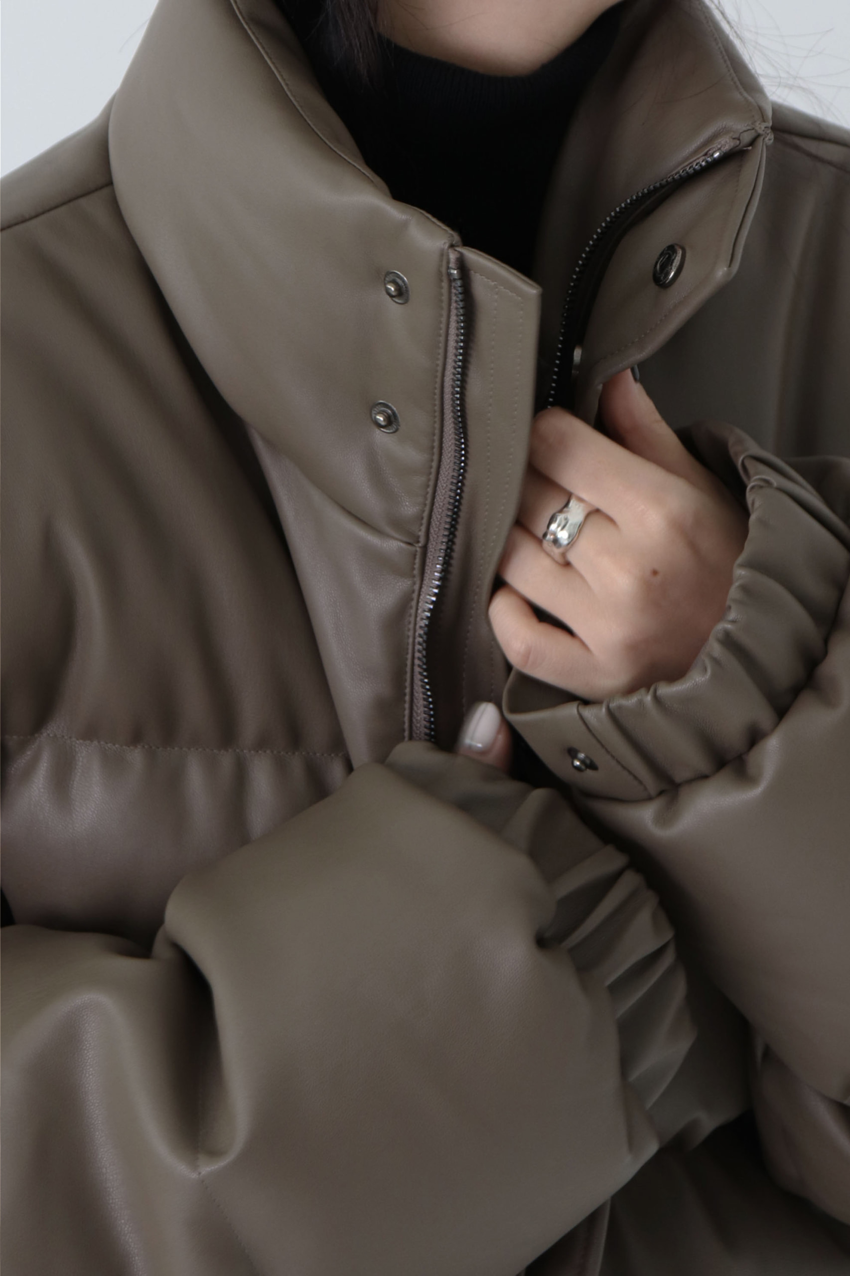 ジャケット・アウター Treemingbird Duck Down Leather Padding Treemingbird Duck Down Leather Padding