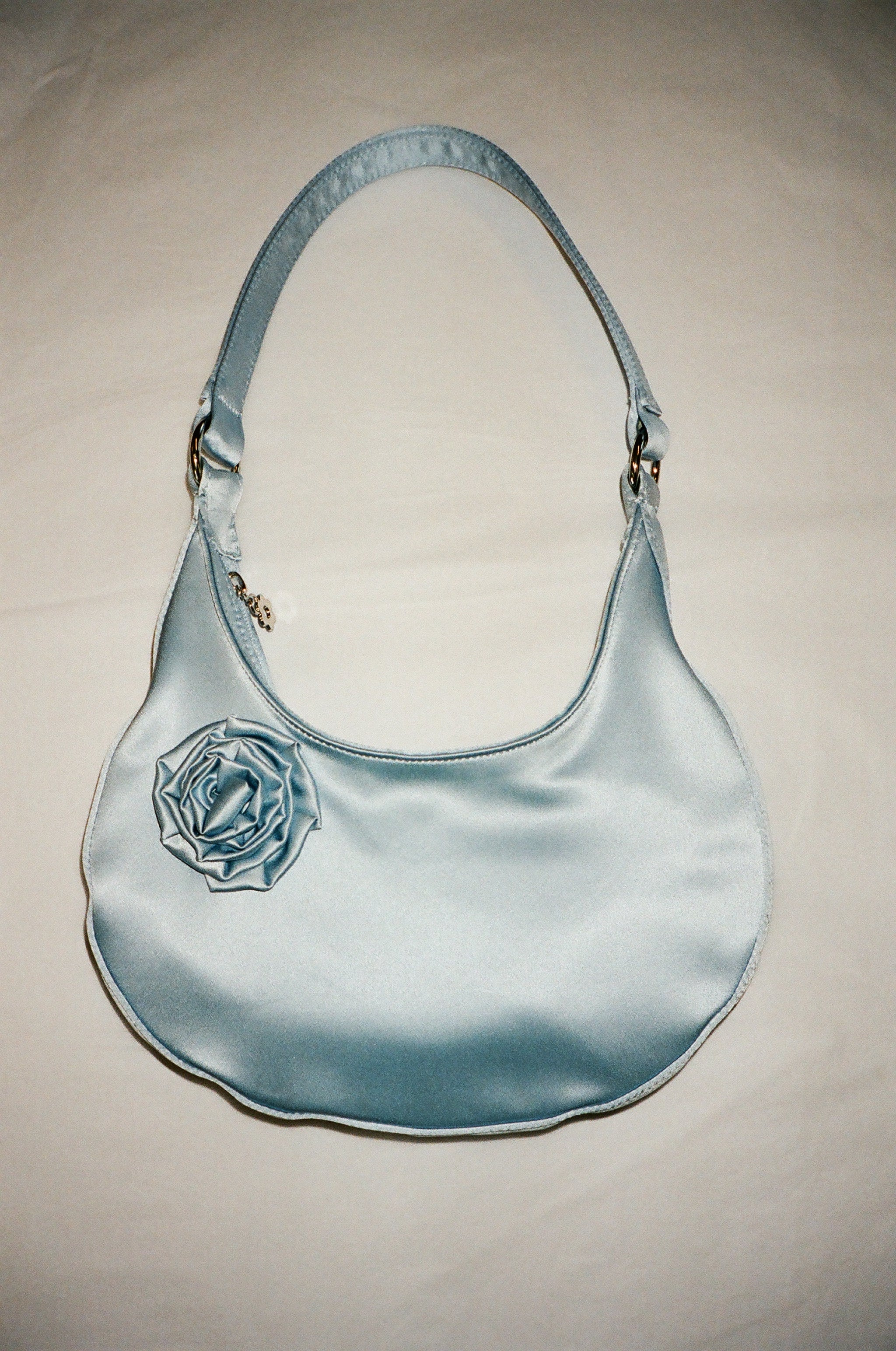 ★hai★ Edith Bag Velvet Blue Filey Navy Velvet Pouch Bag | Limited Edition Deadstock