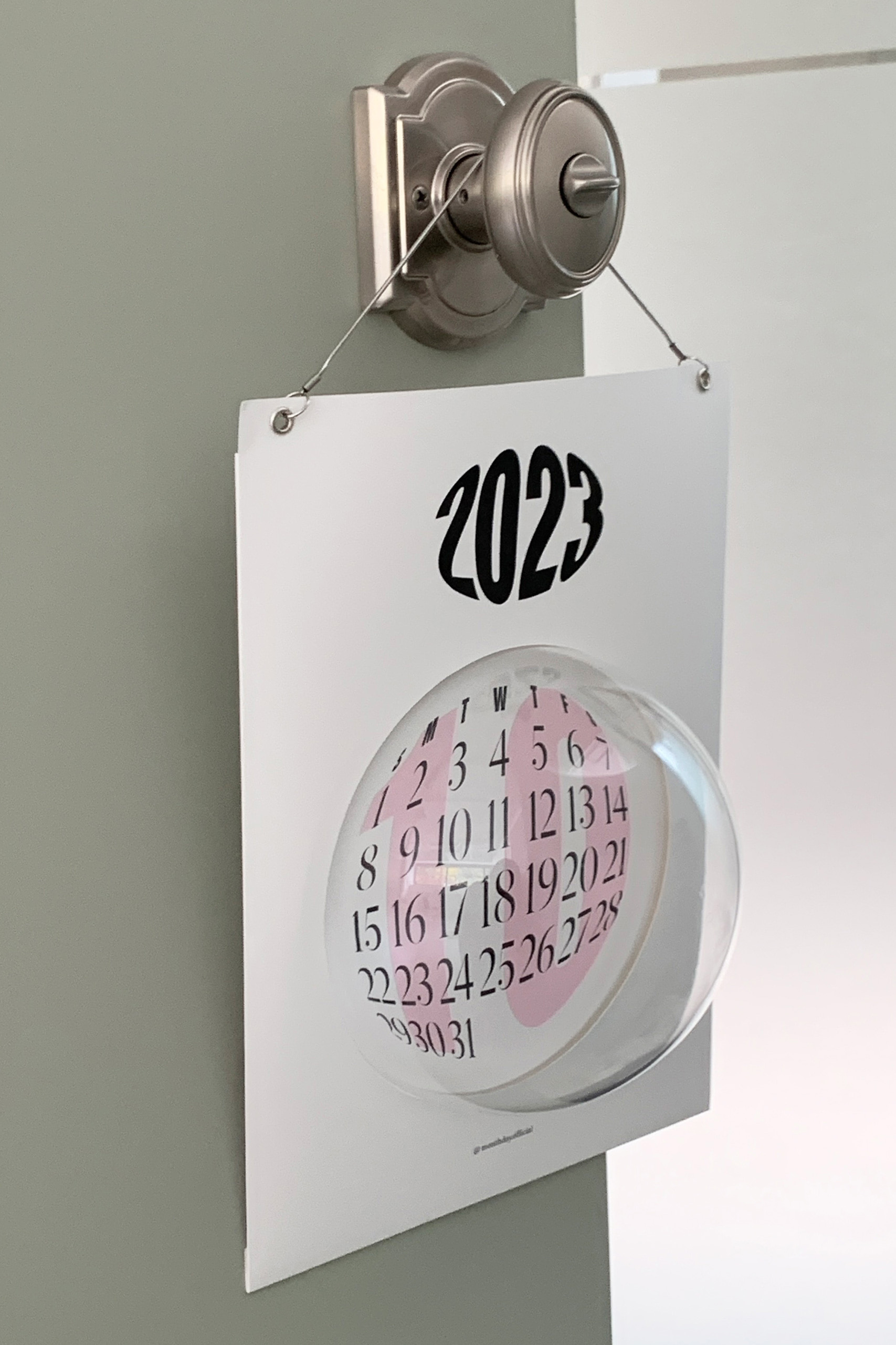 비에이샵 B(A)SHOP Hanging Dome Poster Calender 위시버킷