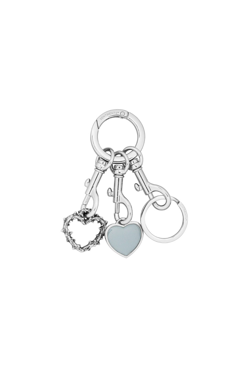 센티멍 NO.609 [BURNISH] SPIKY HEART KEY RING - 위시버킷