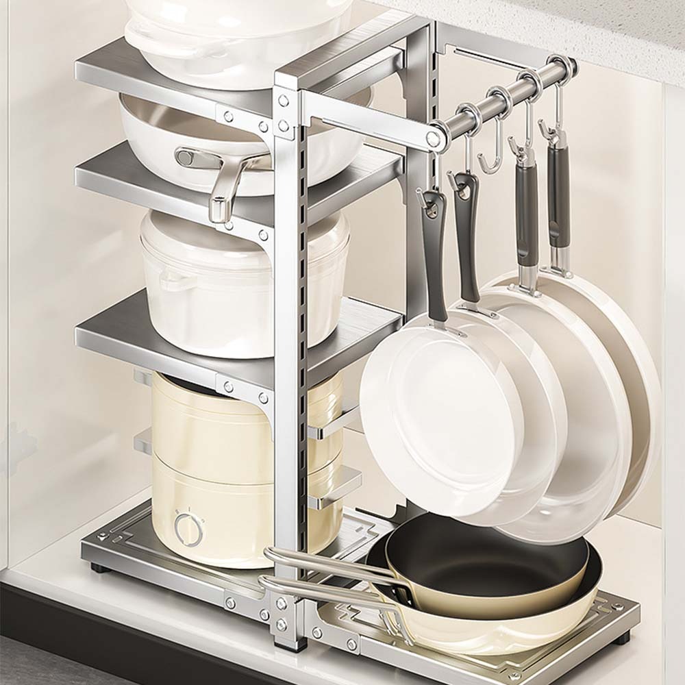 원룸만들기 양면 높이조절 팬정리대 - 위시버킷