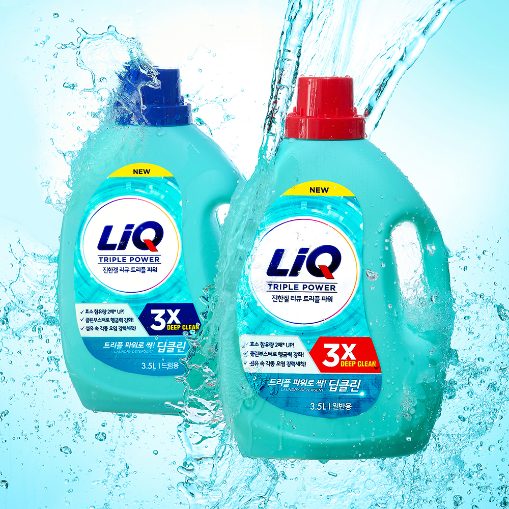 리큐 리큐 진한겔 딥클린 트리플 파워 3.5L 용기 2개 (일반,드럼) - 위시버킷