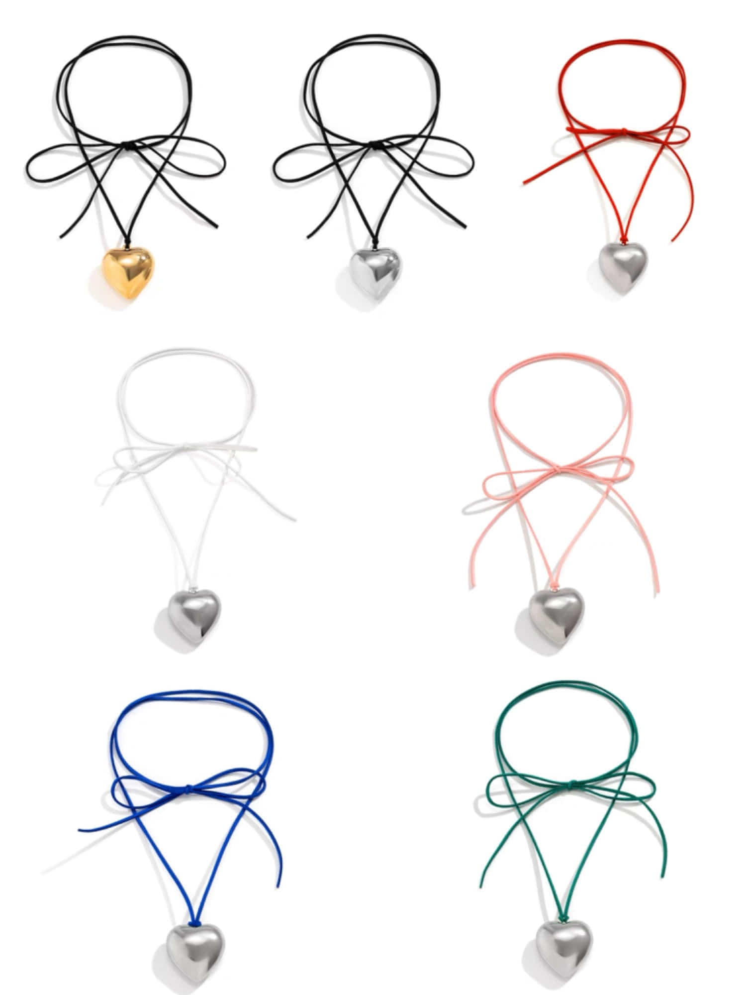 바비걸스테이션 big heart string necklace - 위시버킷