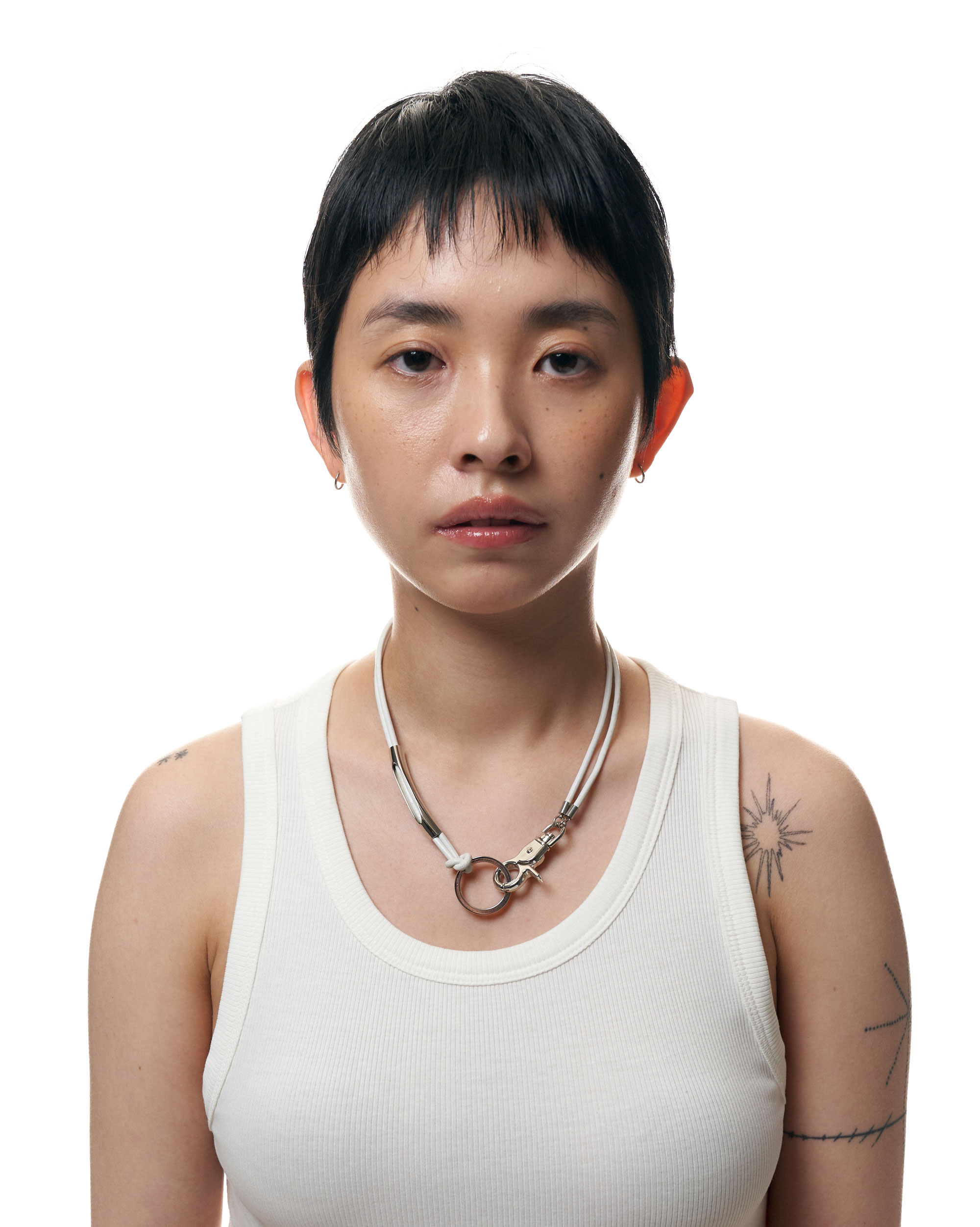【Sagegasage】3way leather necklace 4Color SAGEGA 3way Leather Necklace (All Black) | International Store
