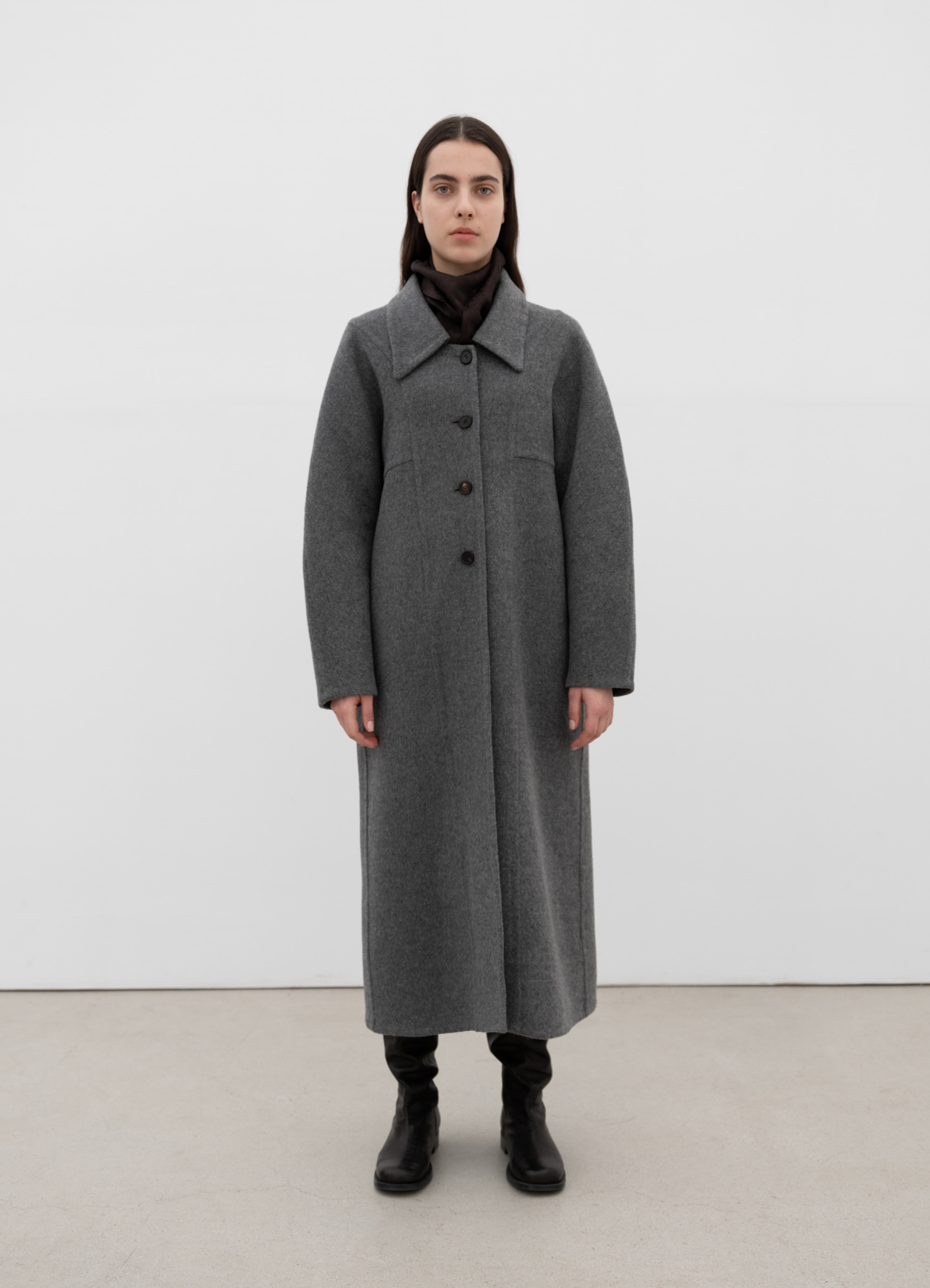 베르소 HD Low collar Long Coat - 위시버킷