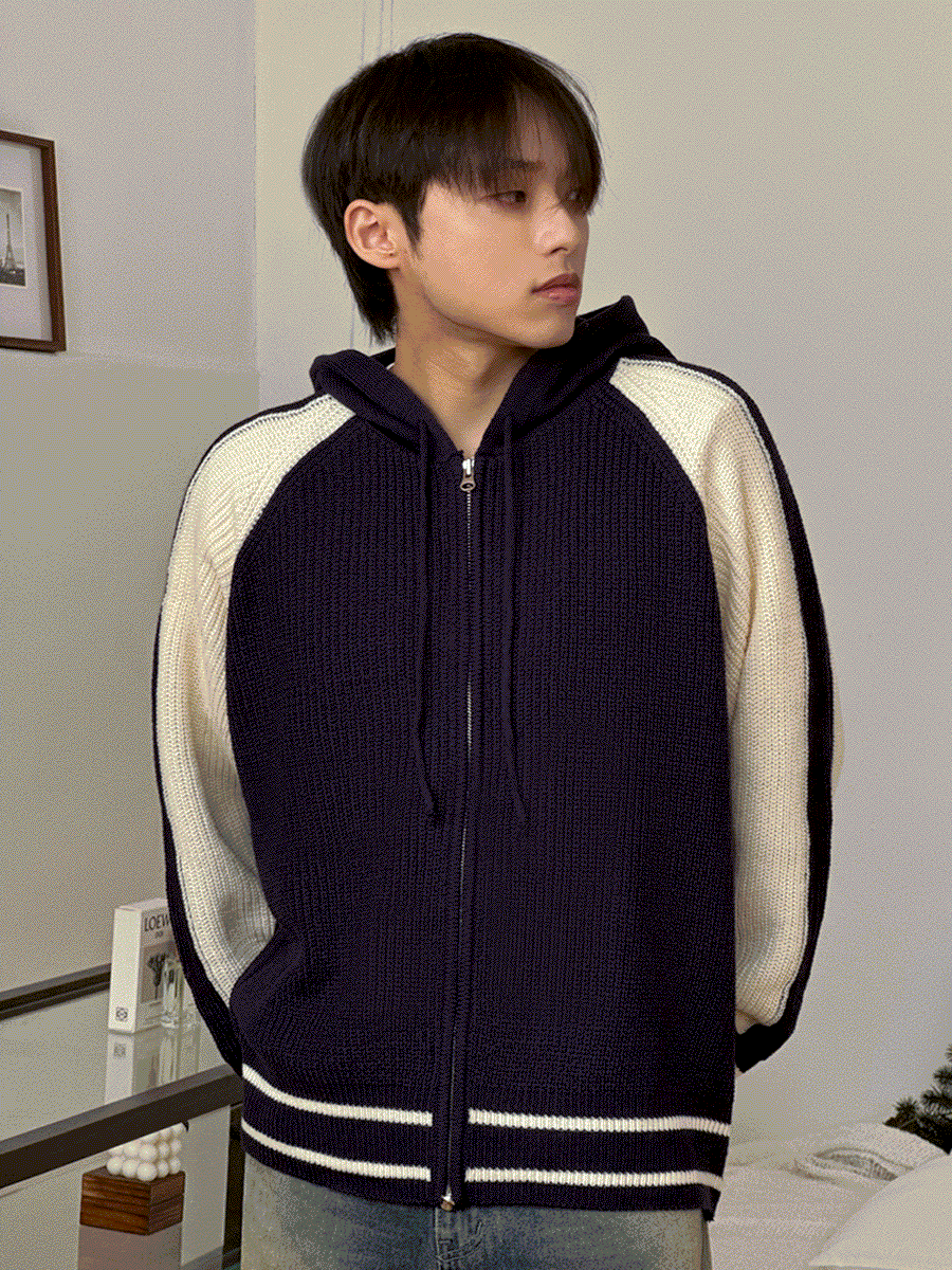 봄남자 Adel Zipup Knit 위시버킷