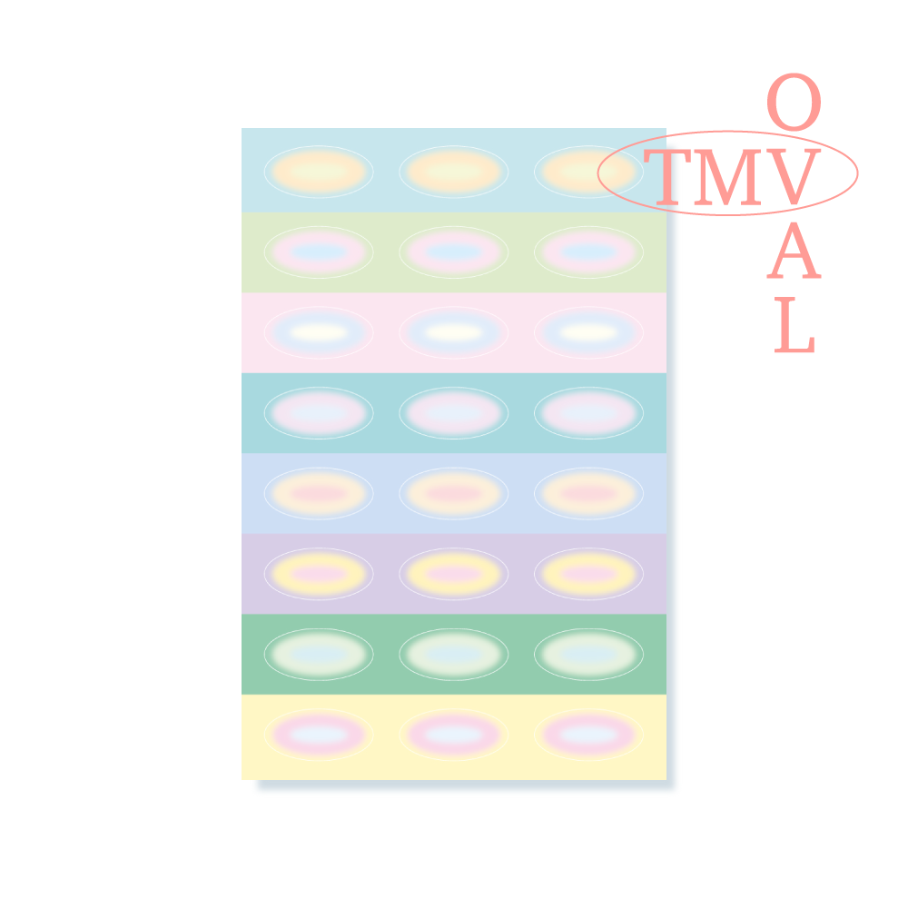 트러스트마이바이브 TMV OVAL STICKER 2 - 위시버킷