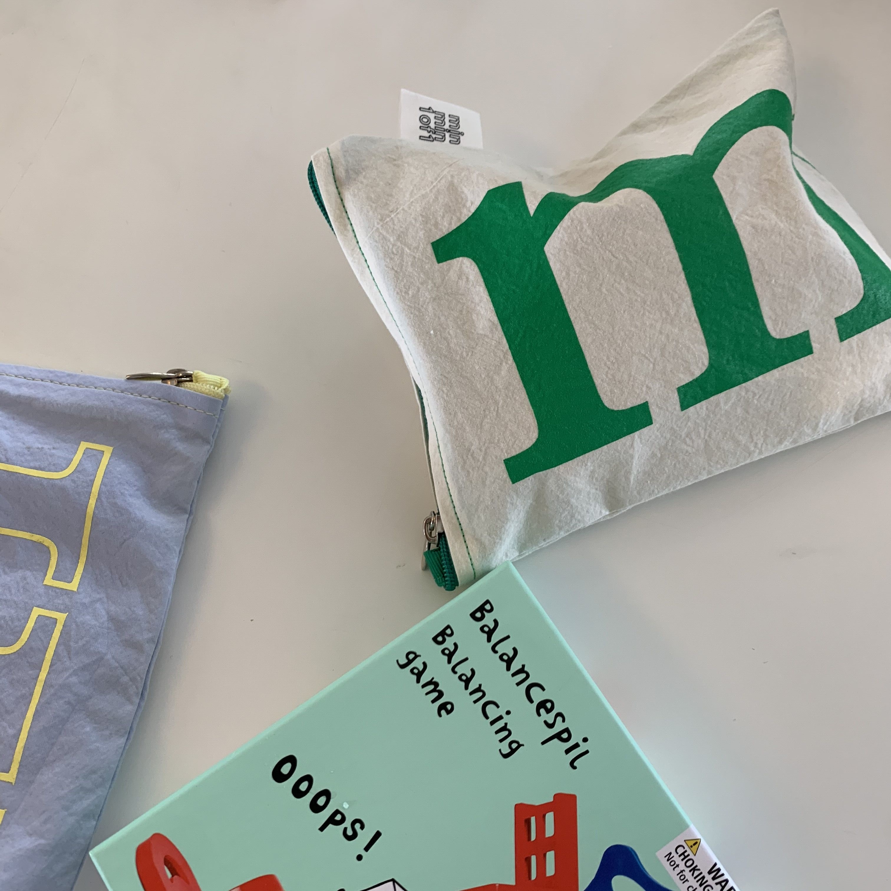 민민 Color Pouch Cream Green - 위시버킷