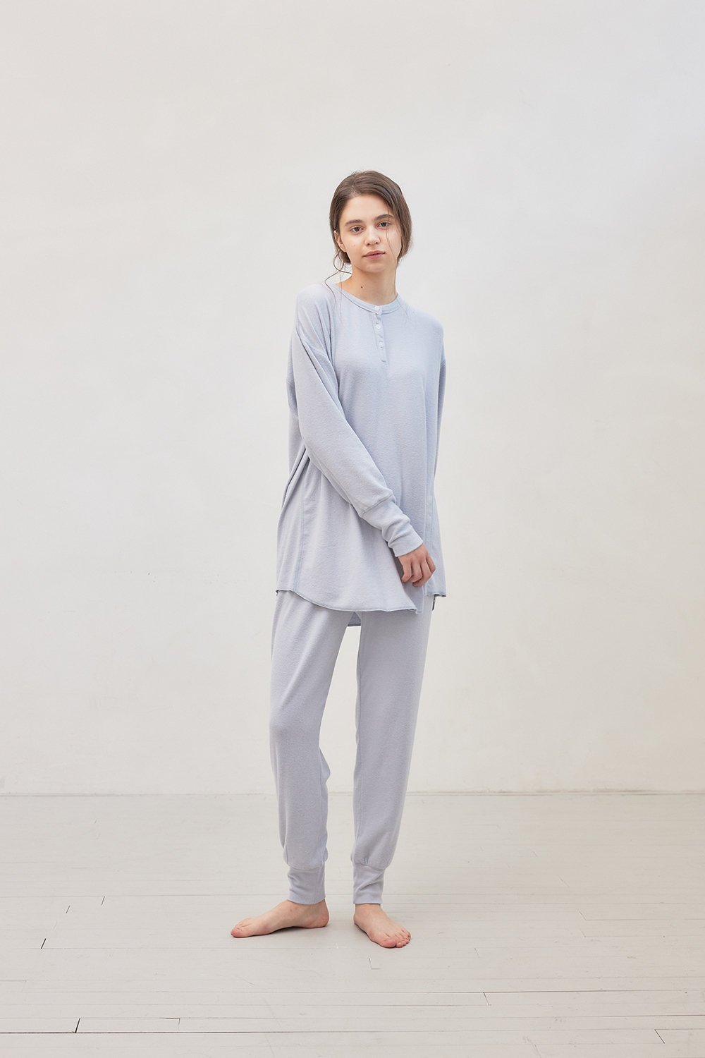 파피요트 Fluffy pajamas vintage blue set - 위시버킷