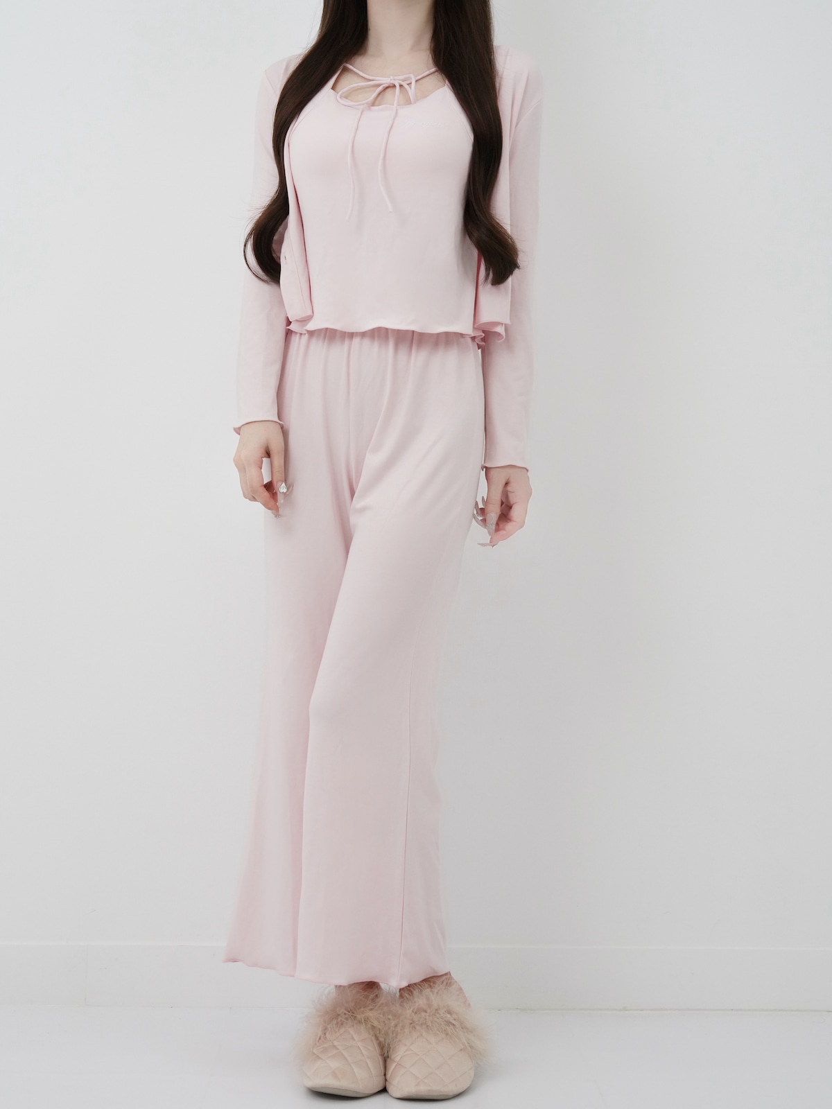 루미뇽 Lumignon original ♥ Lumi room ribbon wear 3set up【ピンク