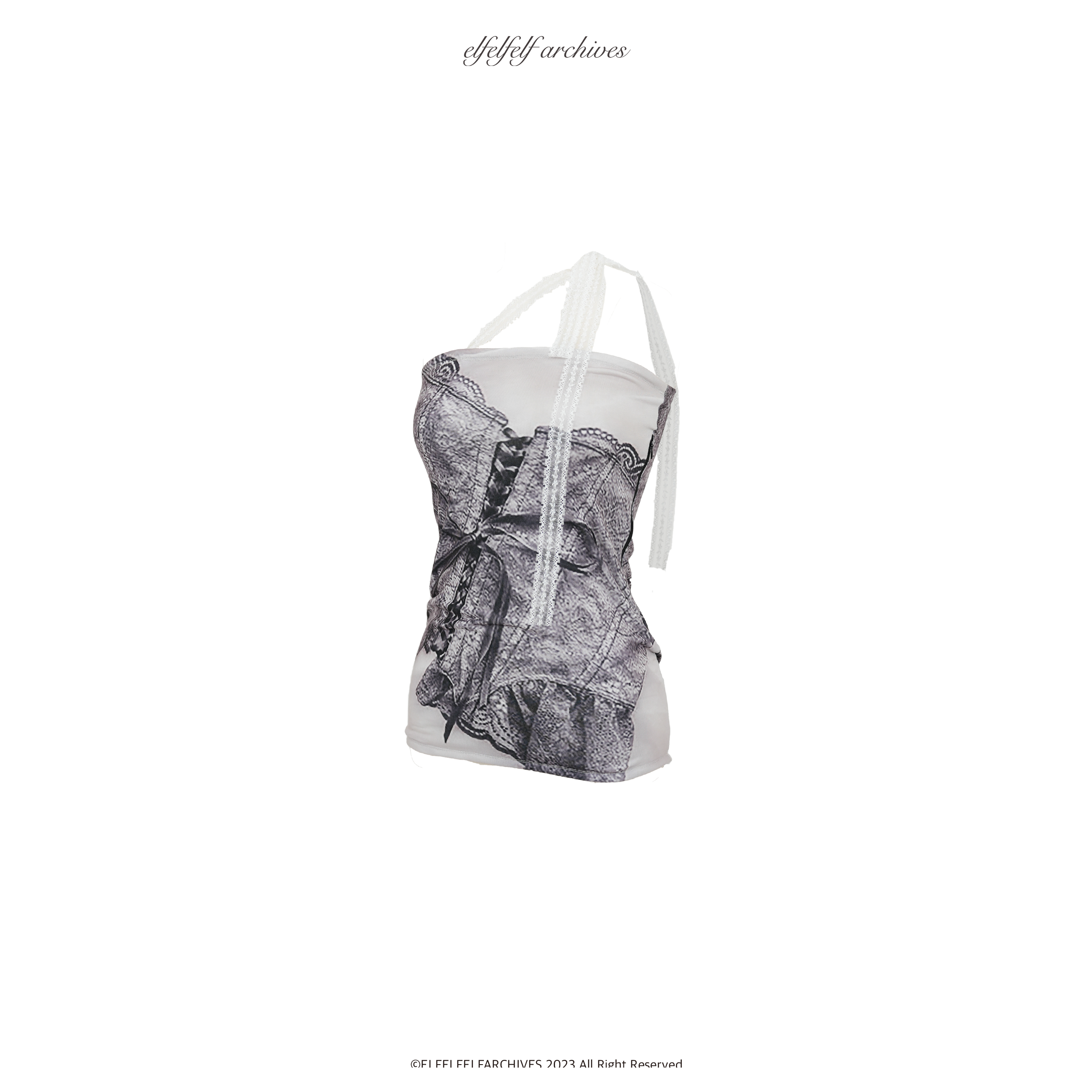 엘프엘프엘프 아카이브스 BUSTIER PRINTED TOP[VINTAGE] - 위시버킷