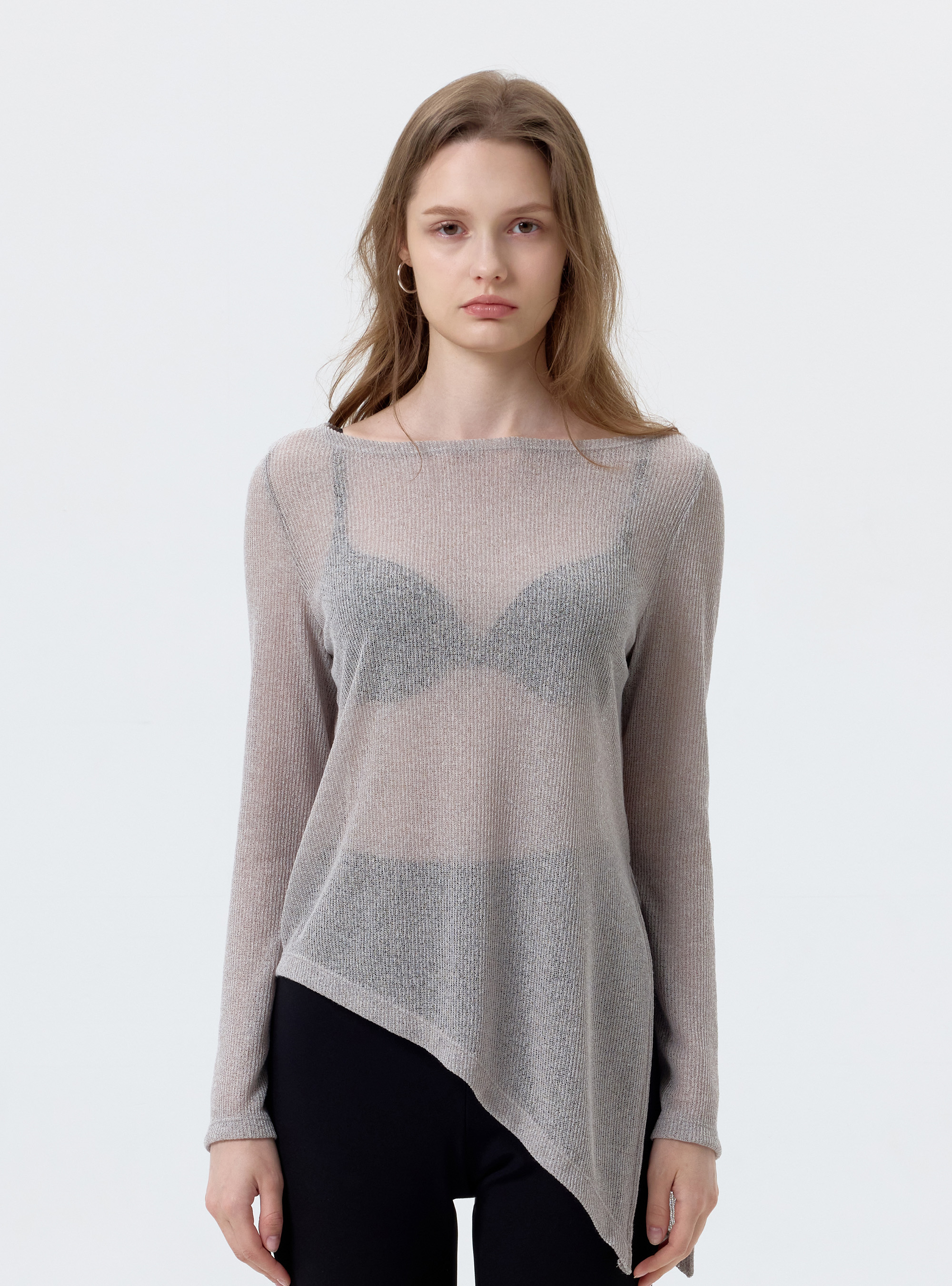 See through mila tops/2color