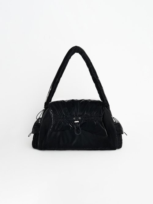 Shirring Boston Bag - Black