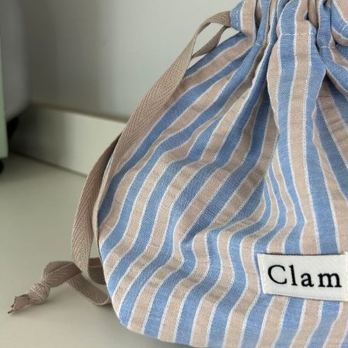 클램 Clam string pouch _ Vanilla soda - 위시버킷