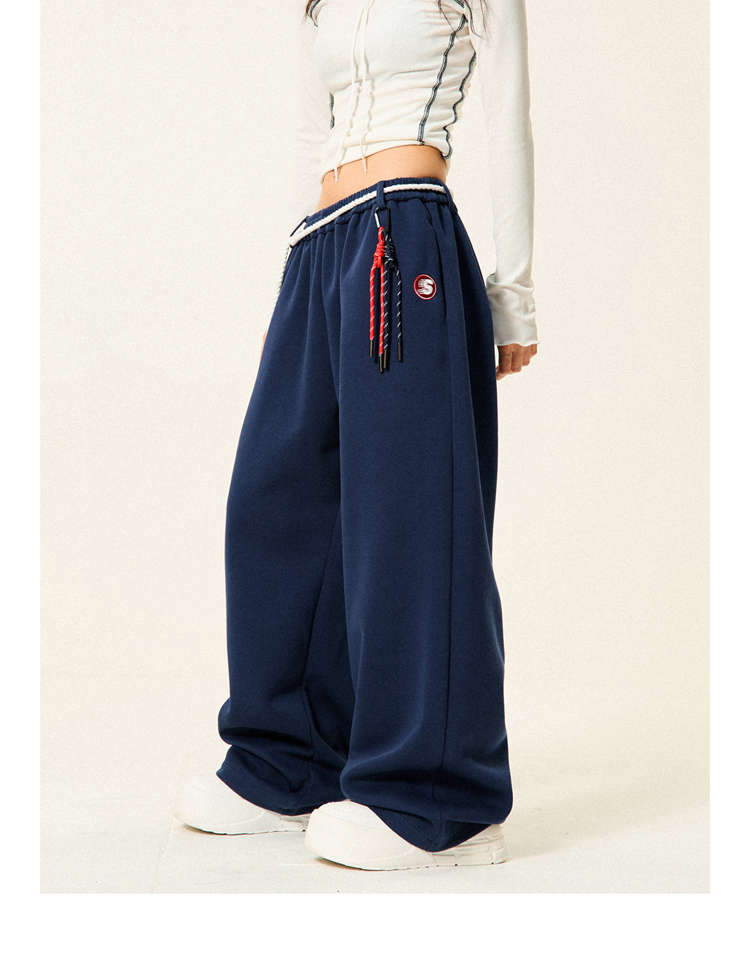 디얼마이키코 YOUNG STAGE Rope Strappy Casual Sweatpants (2color) - 위시버킷