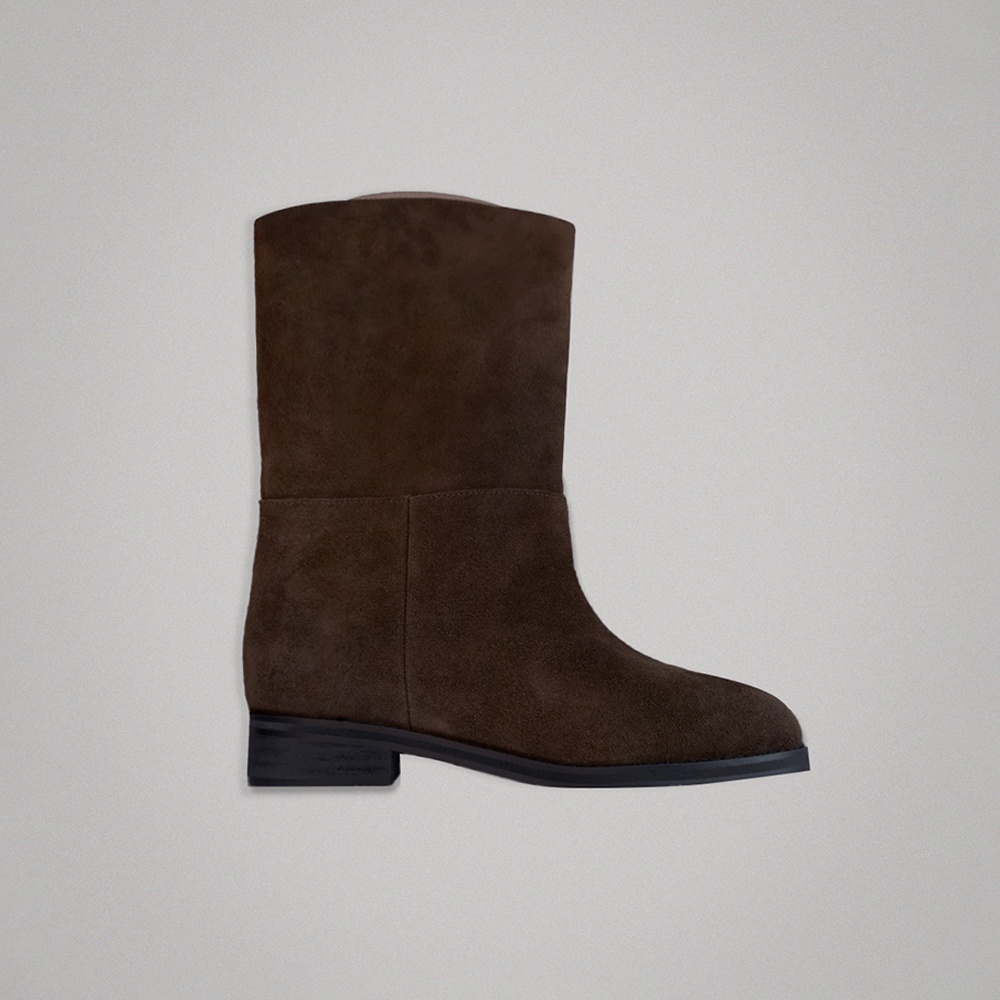 위드아웃썸머 Kinder half boots_suede brown - 위시버킷