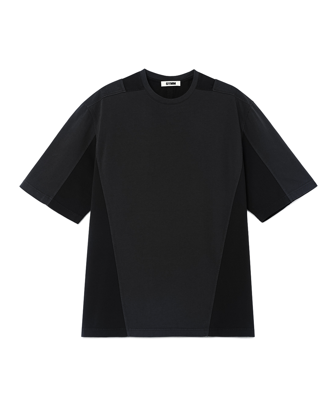 SYMM Multi Paneled Tee (Black) - 위시버킷