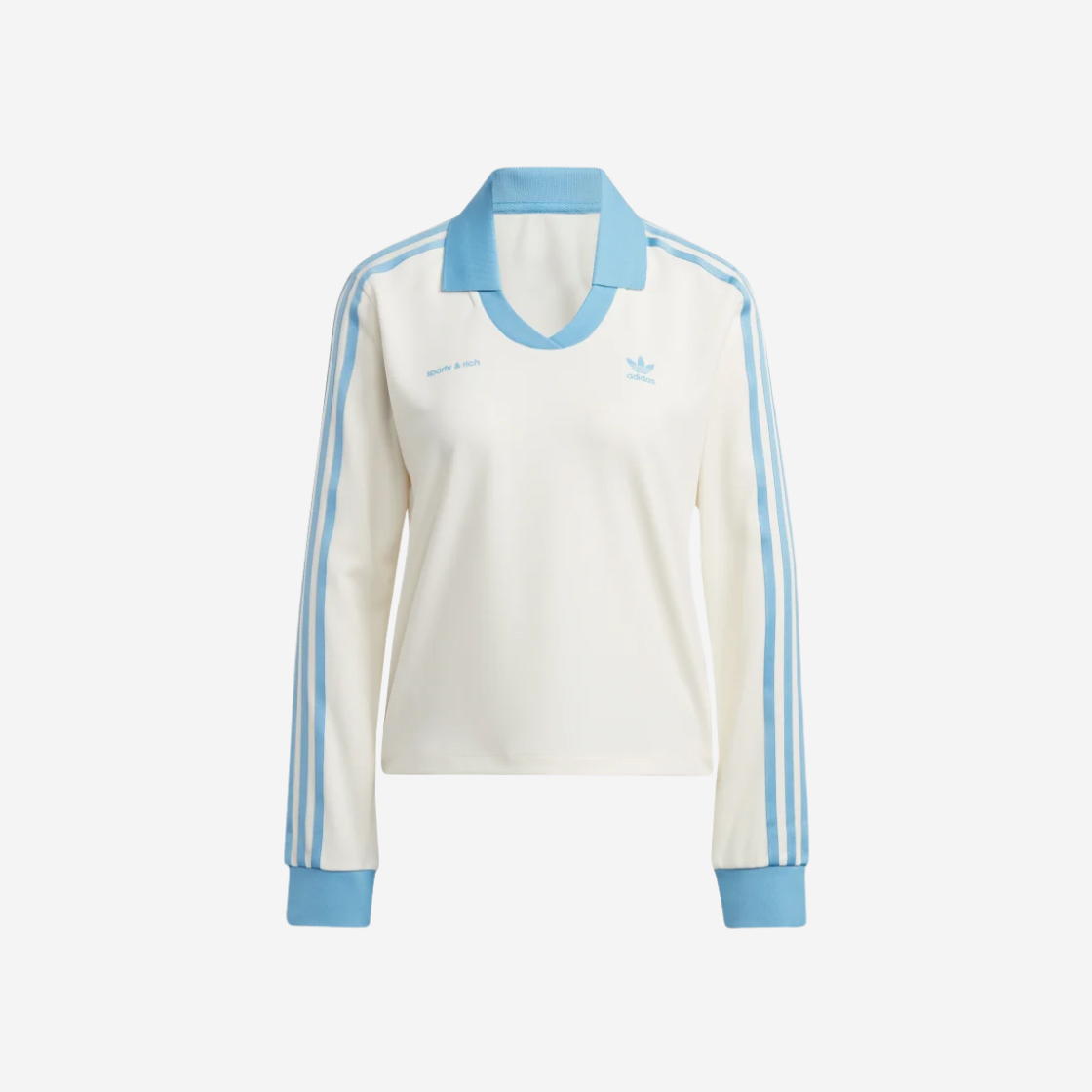 아디다스 (W) Adidas x Sporty & Rich Long Sleeve Football Jersey Cream White