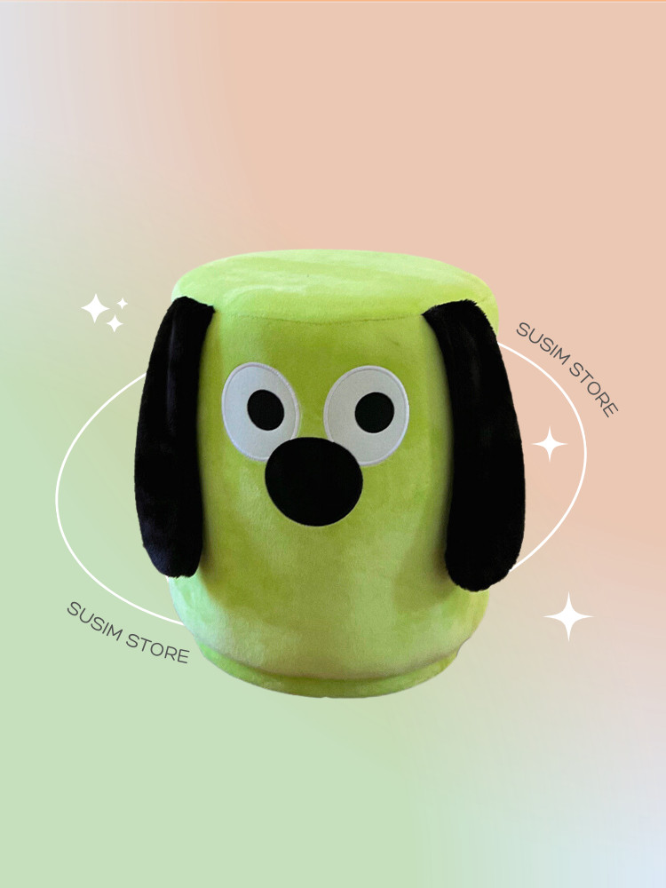 수심 수심 Puppy Green Stool 강아지 스툴 그린 화장대 귀여운 의자 협탁 유니크 위시버킷
