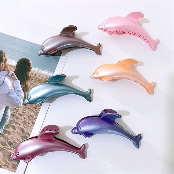 오리지널주얼리파인즈 Cute Vintage Dolphin Hair Clip, Creative Hair Accessory For ...