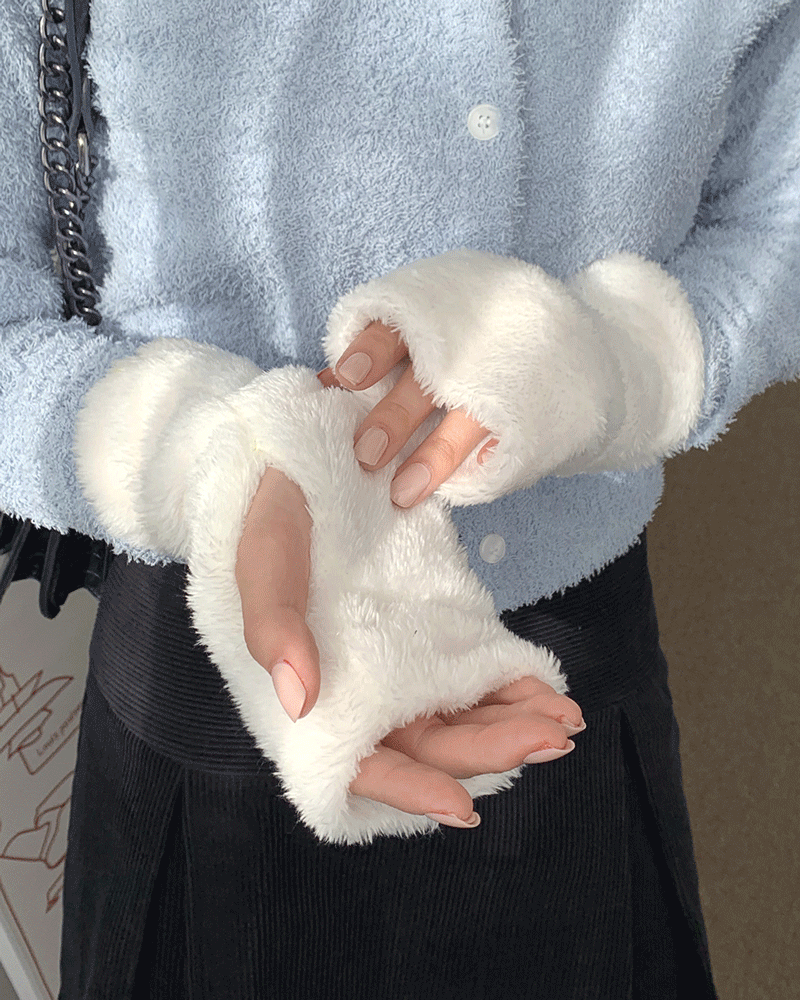 원더원더 오피 털 퍼 핸드 워머 위시버킷